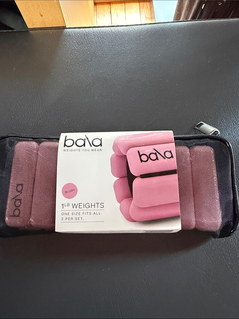 Bala Blush Pink Wearable 1lb Weights - Pair